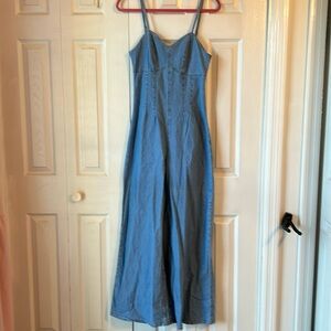 Denim jumpsuit overalls size small worn once